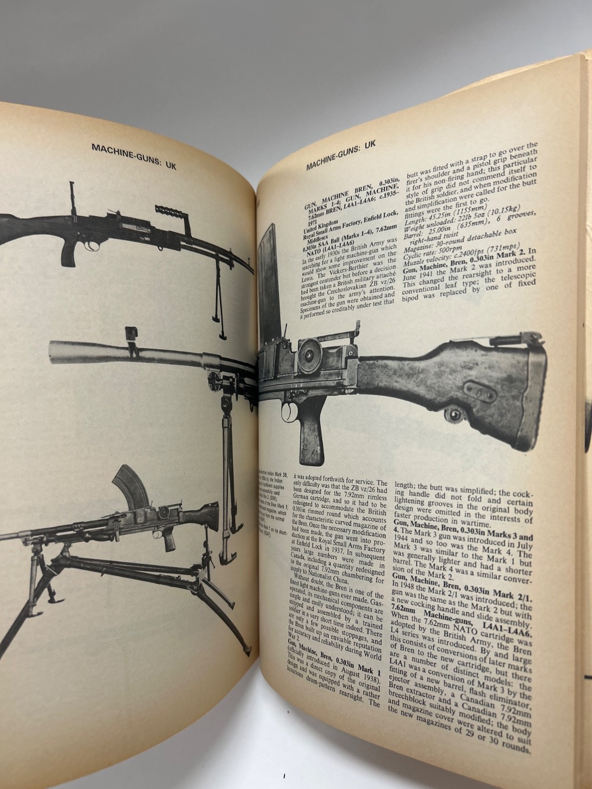 Vintage Firearms paperback book”Military Small Arms of 20th Century” 1973